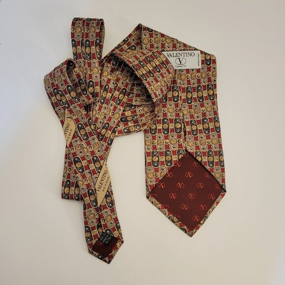 Valentino Cravette Made in Italy 100% Silk Tie - Picture 3 of 9